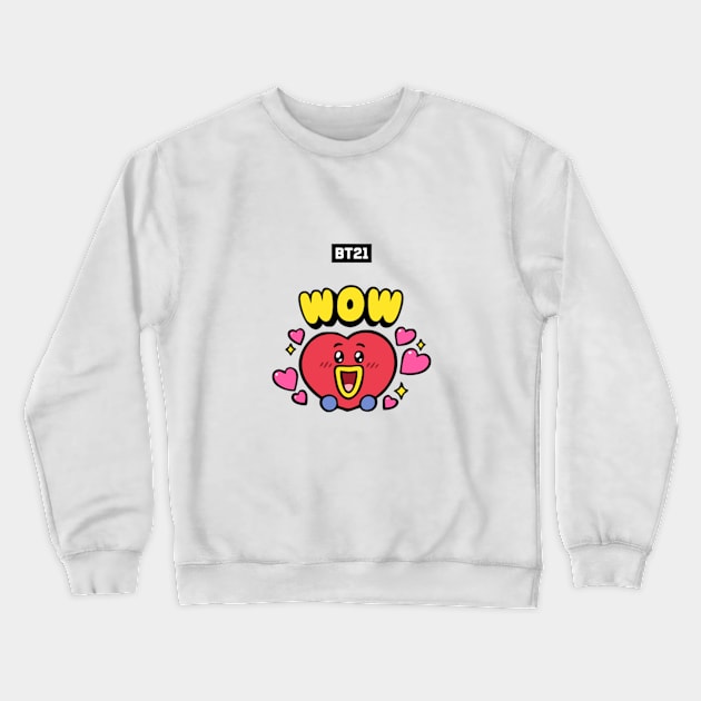 bt21 bts exclusive design 122 Crewneck Sweatshirt by Typography Dose